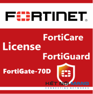Bản quyền phần mềm 1 Year HW bundle Upgrade to 24x7 from 8x5 FortiCare Contract for FortiGate-70D