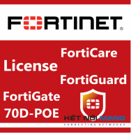 Bản quyền phần mềm 1 Year 8x5 FortiCare Contract for FortiGate-70D-POE