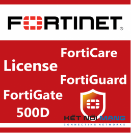 Bản quyền phần mềm 1 Year HW bundle Upgrade to 24x7 from 8x5 FortiCare Contract for FortiGate-500D