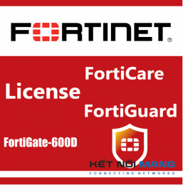Bản quyền phần mềm 1 Year HW bundle Upgrade to 24x7 from 8x5 FortiCare Contract for FortiGate-600D