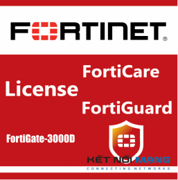 Bản quyền phần mềm 1 Year HW bundle Upgrade to 24x7 from 8x5 FortiCare Contract for FortiGate-3000D