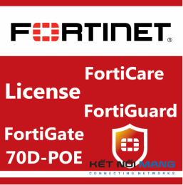 Bản quyền phần mềm 1 Year Upgrade FortiCare Contract to 360 from 24x7 for FortiGate-70D-POE
