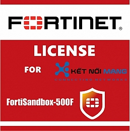 Bản quyền phần mềm FortiNet FC-10-FS5HF-176-02-12 1 Year FSA-500F custom VM subscription for up to 4 VMs. Does not include Windows or MS Office licenses i.e. BYOL for FortiSandbox-500F