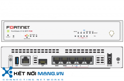 Thiết bị tường lửa Fortinet FortiGate-51G-SFP-POE FG-51G-SFP-POE Security Appliance