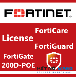 Bản quyền phần mềm Fortinet FC-10-00206-810-02-12 1 Year Enterprise Protection  for FortiGate-200D-POE 